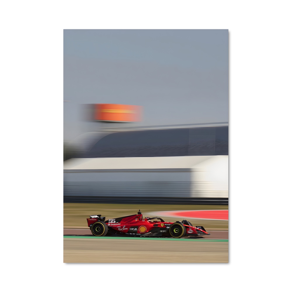 Poster Ferrari Vitesse bitume